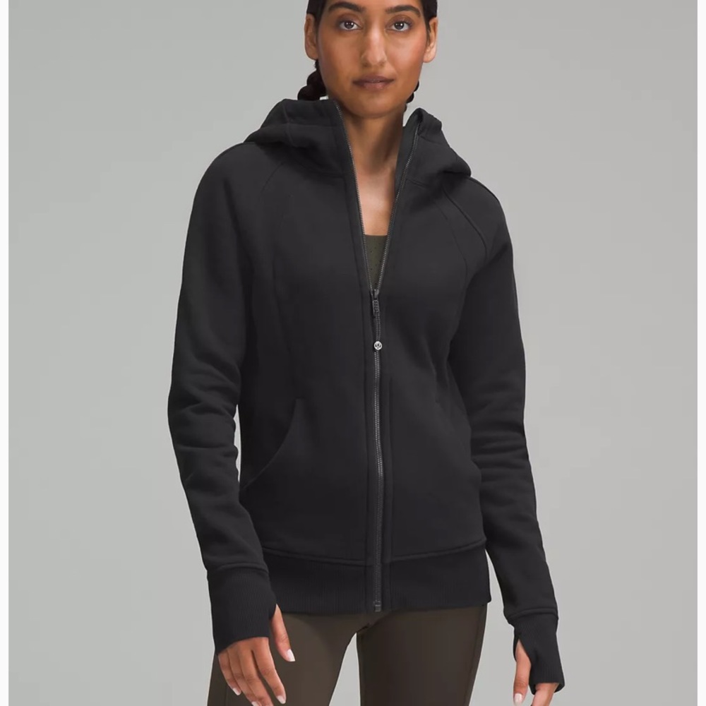 Lululemon Black Full Zip Scuba size 6
